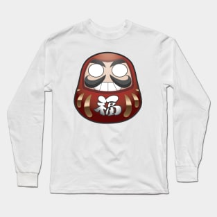 Daruma_ traditional Red Long Sleeve T-Shirt